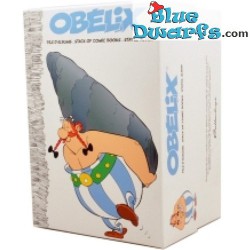 Asterix & Obelix con pila de libros - Figura Resina - 25cm