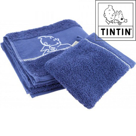 Handtuch und Waschlappen: Tim und Struppi Moulinsart (50x100cm)