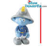 Pompier Schtroumpf et voiture - Schtroumpf mobile en plastique - Figurine - DeAgostini - 7cm