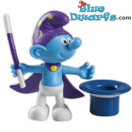 Conjuror Smurf - Movable smurf  - figurine - DeAgostini - 7cm