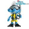 Puffo subacqueo - Plastica puffo mobile - Figurina - DeAgostini - 7cm