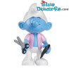 Coiffeur Schtroumpf - Schtroumpf mobile en plastique - Figurine - DeAgostini - 7cm