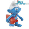 Schtroumpf surfeur  - Schtroumpf mobile en plastique - Figurine - DeAgostini - 7cm