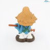 20138: Farmi Schlumpf mit Rechen - matte Farben - Schleich - 5,5cm