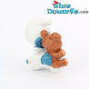 20205: Baby smurf with teddy bear - Schleich - 5,5cm