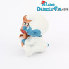 20205: Babysmurf met teddybeer - Schleich - 5,5cm