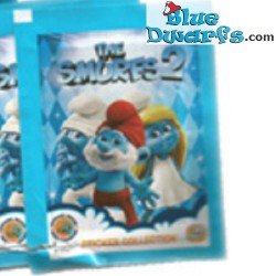 250x etichetta  - Sammelsticker - Sticker Collection The smurfs 2 (+/- 6,5 x 5cm)