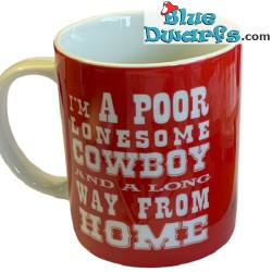 Lucky Luke Tasse - porcelaine -  I'm a poor lonesome cowboy - 0,42L
