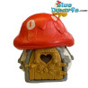 49013: Schtroumpf Mini Maison -rouge - sans boite - Schleich - 8x8x10cm