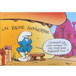 Postcard Smurfs - un baune anniversaire (15 x 10,5 cm)