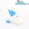 20179: Babysmurf With yellow Rattle  - Poland / Evanplast - 4cm