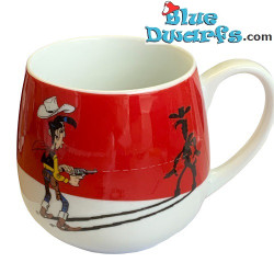 Mug en porcelaine Lucky Luke 0,42L – Avec Rantanplan qui se gratte – Plus rapide que son ombre