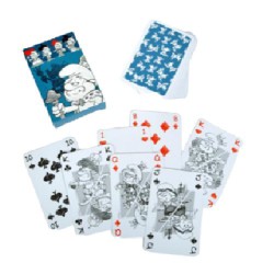 Cartes à jouer Schtroumpfs esquissées - 55 cartes - avec tous les personnages connus