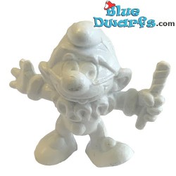 20090: Jester Smurf  - BULLY -  white - The unpainted variant