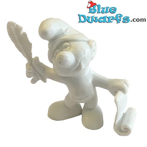 20022: Dichter Schlumpf Rohlinge - weiße Figur - Schleich - 5,5cm