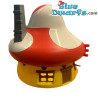 Half Huisje van de smurfen - geel/rood Smurfenhuisje - Smurfen Speelfiguurtje  - DeAgostini - 15cm