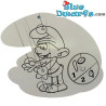 Smurf Plush: Clumsy smurf   - Marionette puppet -  (+/- 25 cm)
