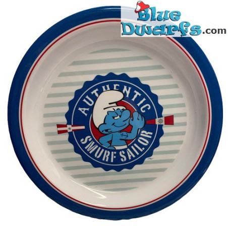 Authentic smurf sailor - 23 cm melamine plate