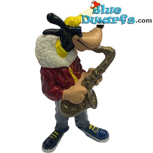 Goofy with saxophone - music instrument - Figurine - Disney Bullyland (+/- 7cm)