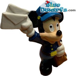 Mickey Mouse - Disney Figura -  Ratón Mickey Cartero - carro - 9cm