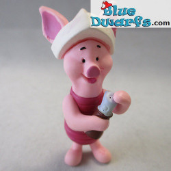 Winnie the Pooh Bullyland Disney Piglet with paper hat  +/- 5cm