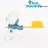 20113: Puffo fornaio - pane giallo - Schleich - 5,5cm