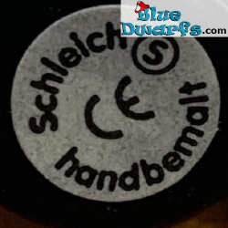 20114: Goochelaar smurf - W.Germany - sticker & stip - Schleich - 5,5cm