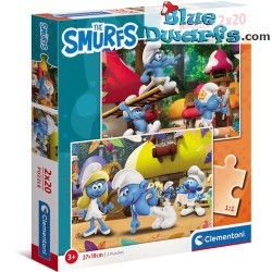 Smurf Puzzle - 2x20 pieces - Clementoni - 104 pieces