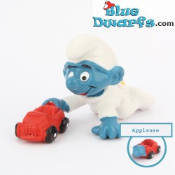 20215: Baby smurf with toy car - Applause - Schleich - 4cm