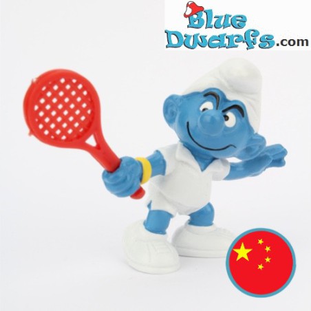 20049: Tennisspeler smurf - China - Schleich - 5,5cm