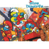 Smurfenpuzzel (2x60 stukjes) supercolor - Clementoni - 27x19cm