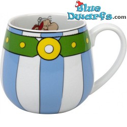 L'outfit a righe blu e bianche di Obelix - Tazza in ceramica di Asterix e Obelix - 420ML
