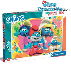 Smurf - Smurfette & papa smurf puzzle - Clementoni - 104 pieces
