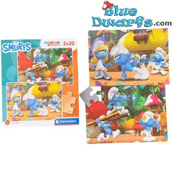Smurf Puzzle - 2x20 pieces - Clementoni - 104 pieces