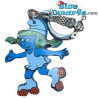 Smurfette on rollerskates +/- 5 cm (keyring)   - S.E.P.P. -