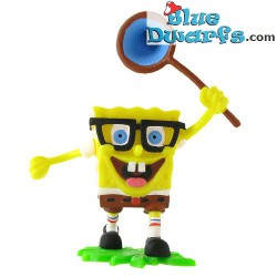 Spongebob figurine with net - Comansi - 6,5cm