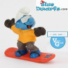20452: Surf des neiges schtroumpf VG - Schleich - 5,5cm