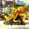 Coral series - The Octopus in love - The Aqua Della Smurf collection - Polystone statue - 13x8x10 cm