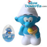 Smurf with ice Cream - bath toy in Egg - Flexible rubber - Plastoy - 6cm