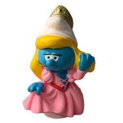 Smurfette Princess - bath toy in Egg - Flexible rubber - Plastoy - 6cm