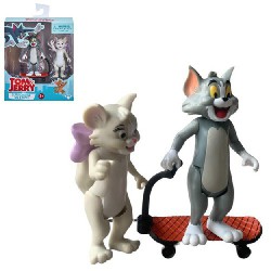 2x Tom und Jerry Spielset Skateboarden (+/- 6,5cm)