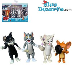4 Coffret de personnages Tom et Jerry Ensemble de jeu (+/- 6,5cm)