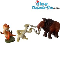 Kit de jeu Ice age 3 Dreamworks - 3 Figurines - Sid,  Manny & Baby Dino - 6cm