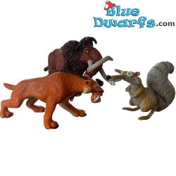 Ice age 3 playset with Scrat, Diego & Manny - 3 figurines - 6cm