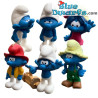 2022: Set da gioco - 6 x I Puffi Schleich ( 20833-20838) - 5,5cm