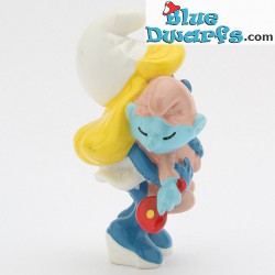 20192: Smurfette with baby (baby: pink tail)
