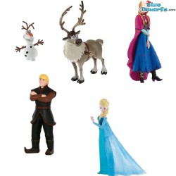 Frozen playset with snowman Olaf, Elsa and Anna (Bullyland, 4-10cm)