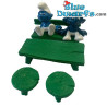 40030: Kit de jeu - Schtroumpf jardin - vert - Schleich -2,5-7cm