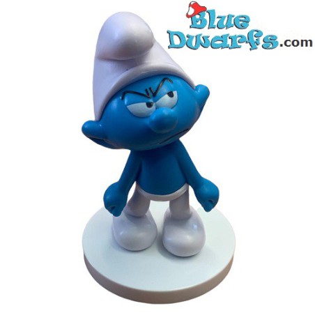 Grouchy Smurf - Collector item on pedestal - Sbabam - 7,5cm (Nr 4)