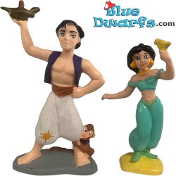 Set da gioco Aladdin - 2 figurinas - Bullyland Disney - 6cm